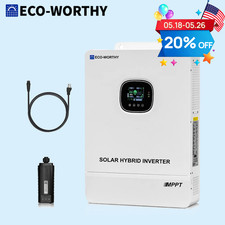 ECO-WORTHY 3500W 5KW 10KW Solar Hybrid Invert...