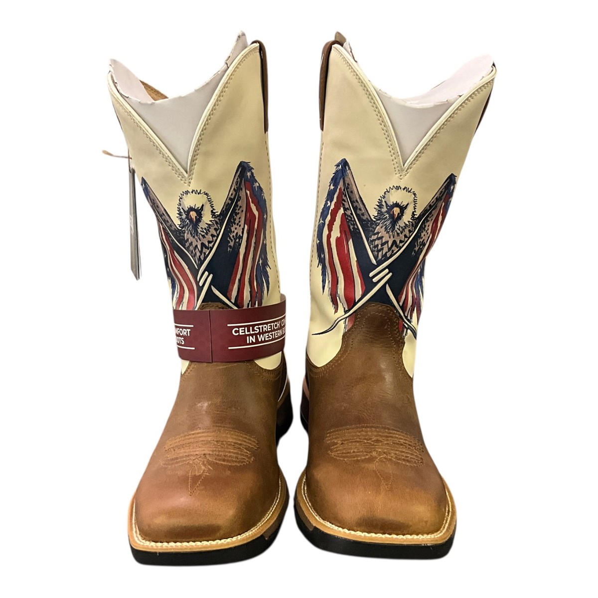 Twisted X Tech X Western Boots Size 8.5D Roasted Pecan American