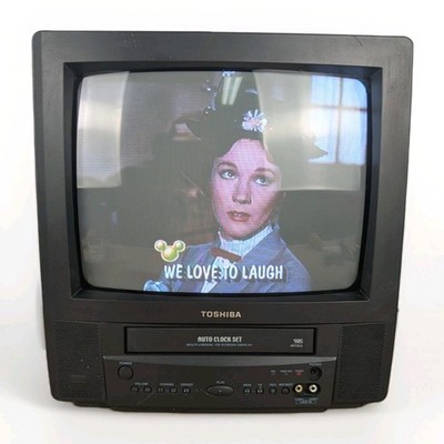 Toshiba MV13L3 13'' CRT TV VCR Combo W/ Remote Retro Gaming TESTED