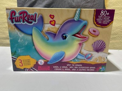 FurReal Wavy the Narwhal Interactive Animatronic Plush Toy, Electronic Pet