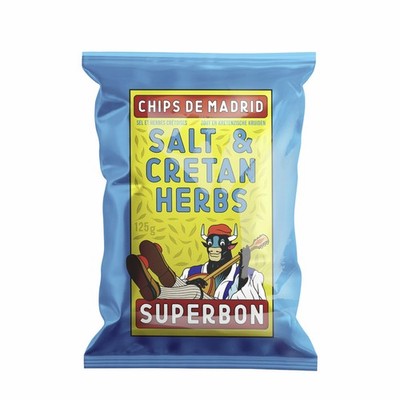 Superbon Chips Salt et Cretan Herbs Kartoffelchips mit Kräutern 125g
