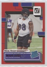 2022 Panini Donruss Rated Rookie Press Proof Red Travis Jones #384 0wp8