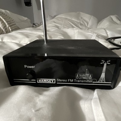 Ramsey FM10A Stereo FM Transmitter RCA In/Out 2-Channel Black