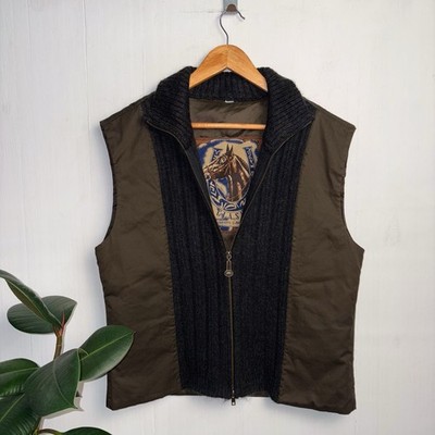 Roberto Cavalli Class Cotton Wool Vest Horse 