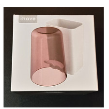 ihave Toothbrush Holder Single Cup PP White Pink Freestanding with Tumbler
