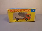 MATCHBOX LESNEY No 7C VINTAGE ORIGINAL BOX FOR FORD REFUSE TRUCK  VERY GOOD