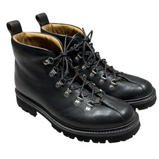 Grenson Chukka Walking Boots Shoes Mens UK 8 G Black Leather