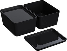 Storage Bins With Lids Plastic Containers: Multipurpose Stackable Storage