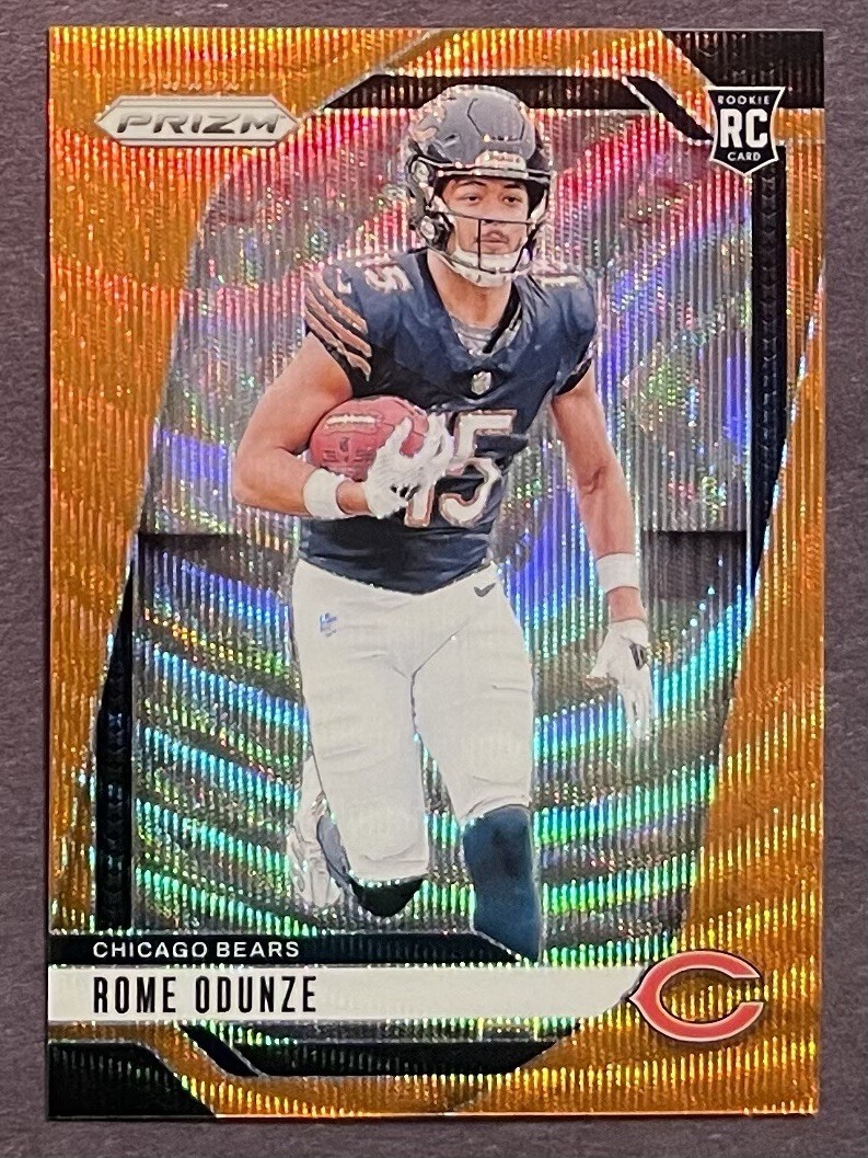 2024 Prizm #385 Rome Odunze Orange Wave /60 RC Bears