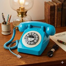 Sangyn Retro Bluetooth Landline Phone Classic Vintage Style Speakerphone NOB