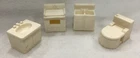 Vtg Fisher Price Little People Stove Kitchen & Bathroom Sink Toilet Lot