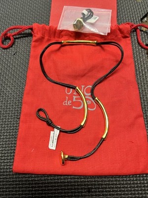 Uno de 50: NWT- Fashion Gold Not To Be Leather Wrap Bracelet Bangle/FREE +++