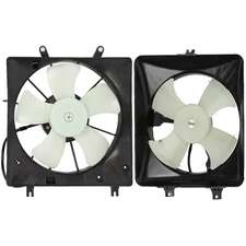 Radiator Condenser Cooling Fan Assembly For 2003-07 Honda Accord 3.0L 2997CC V6