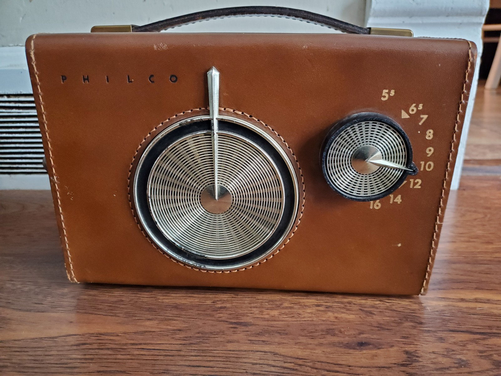 1950s Philco Model Rough Rider Mustang Tube Radio Vintage Tested Working Rare