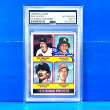 RON GUIDRY Signed 1976 Topps #599 Rookie Card RC PSA DNA Yankees Legend AUTO. rookie card picture