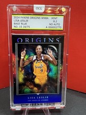 Lisa Leslie (HOF)- 2024 Panini WNBA BLUE Origins OCG-8.2 #34/75 SSP #15 Sparks