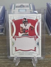 2021 Panini National Treasures Framed Fabric /25 Chris Godwin #CG S1