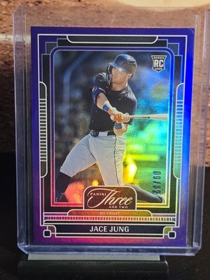 2025 Panini Three and Two Jace Jung #91 Purple /32