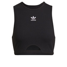 Adidas Women's Adicolor Essentials Rib Tank Top, Style H06613, Size M, Black