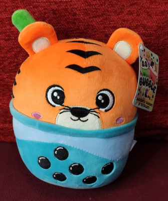 Bubble Tea Tiger Plüschtier - 8 Zoll 20 cm süßes Stofftier - offiziell neu mit Etikett