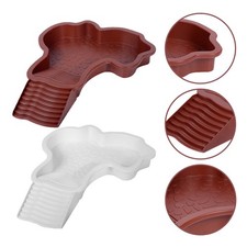 2 PCS Large Turtle Basking Platform Reptile Water Dish with Ramp