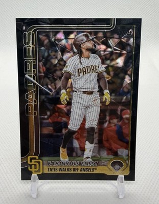 2025 TOPPS SERIES 2 FERNANDO TATIS JR #600 BLACK DIAMANTÉ COLOR MATCH /10