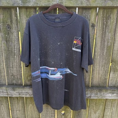 Changes Vintage 90s Star Trek 25th Anniversary T-Shirt XL Faded Black