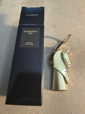 BURBERRY HERO Gold-Tone Elixir Gift Key Ring HORSE Brand New & SEALED Free Ship