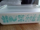 Vintage Pyrex Butterprint Model 503 Refrigerator Dish & Lid 1.5 Quart Size