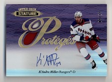 2020-21 Upper Deck Stature Proteges Patch Autograph K'Andre Miller Auto 4/24
