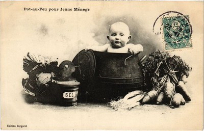 CPA Pot-au-Feu pour Jeune Menage BERGERET (1321080)