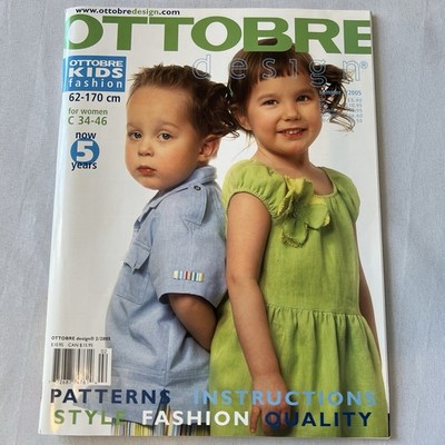 OTTOBRE DESIGN MAGAZINE KIDS FASHION SUMMER 2/2005 SIZES 50-170cm PATTERNS INCL