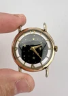 RARE Vtg Milus Mystery Star Dial 21 Jewels 33mm Gold Filled Men's Wristwatch