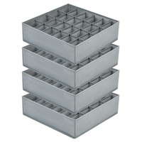 Aufbewahrungsboxen Socken UnterwäSche Organizer Faltbar Stoffboxen 24 Zellen Set