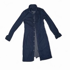 Ralph Lauren Button Up Denim Dress Size 6 S/M Long Sleeve