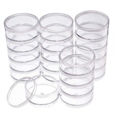 60ML Stackable Round Plastic Containers 4 Column 5 Layer/Column Bead Storage...