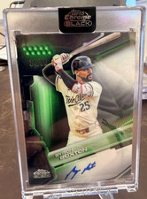 2026 Topps Chrome Black Byron Buxton Green Auto /99 Encased Twins