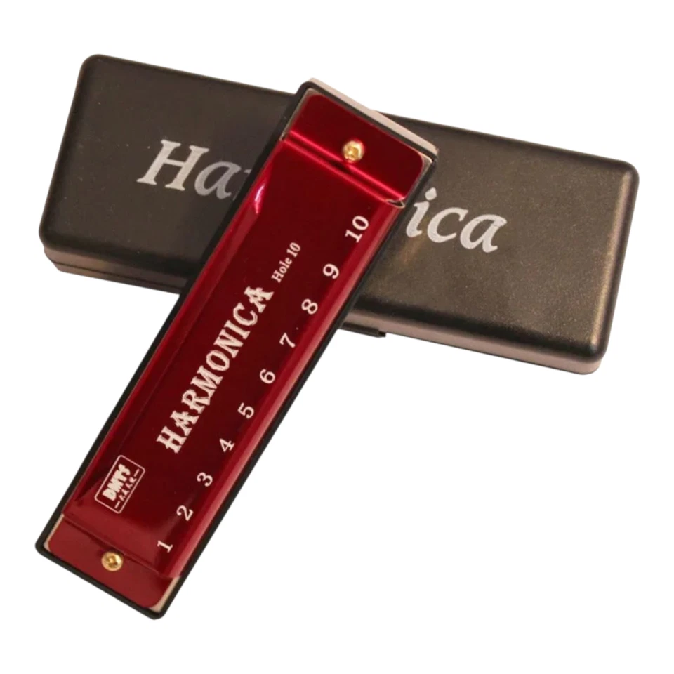 East top Harmonica Diatonic Blues Harmonica Key of C 10 Holes Harp Mouth Organ - Image 2 of 4