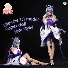 This cartoon doll has a detachable head and an adjustable main body made of TPE