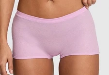 VICTORIA'S SECRET PINK Waffle Cotton Boyshort Panty VS Waffle in Hushed Lilac XS