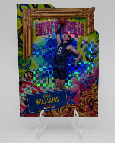 Topps Finest 2024-25 Cody Williams Showstoppers Rookie #S-30 Jazz Blue /99