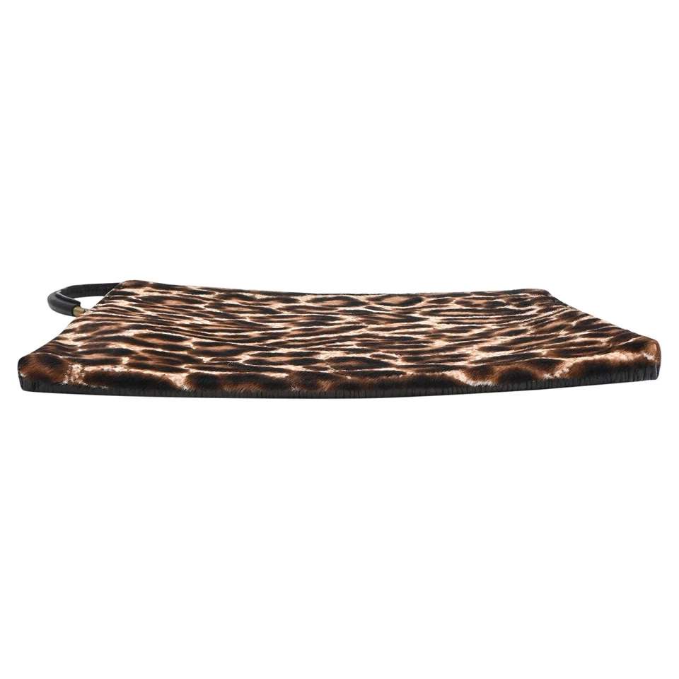 Bolsa de mão Lanvin com zíper estampa de leopardo em cabelo de pônei e couro feminina B tamanho único - Imagem 4 de 4
