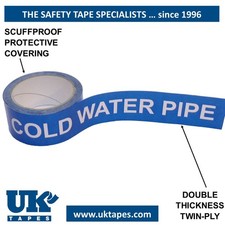 COLD WATER PIPE self-adhesive pipeline identification marking tape