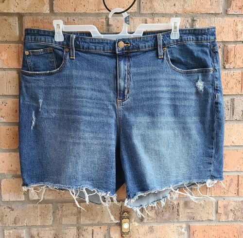 Universal Thread Women's Denim Jean Shorts Cut off Blue Size 22W - Imagen 8 de 11