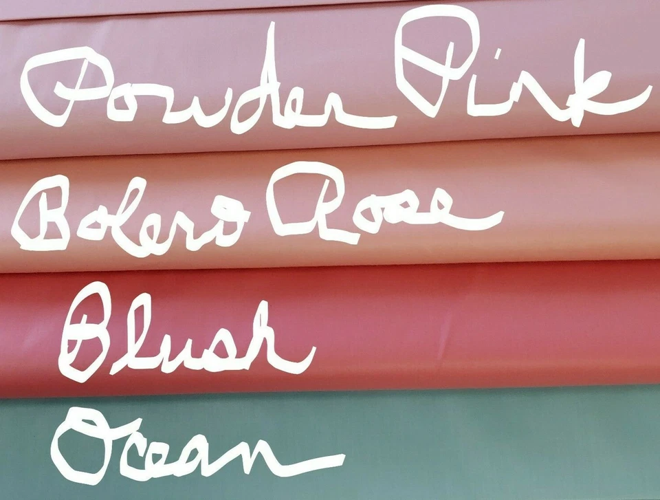 CHINTZ Vintage Fabric OCEAN Aqua Cotton Poly Blend 60" WIDE By The Yard - Image 3 of 3