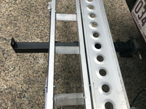 Tow Hitch Motorcycle Carrier WITH Trailer Board and Lights - Picture 3 of 11