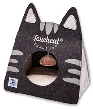 Touchcat 'Kitty Ears' Travel Collapsible Folding Cat Pet Bed House With Toy