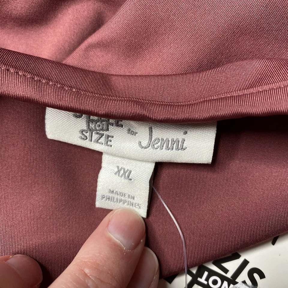 JENNI Style Not Size Corset Bra Crop Top Sunsweet Plum Size XXL. NWT Brand New - Image 3 of 4