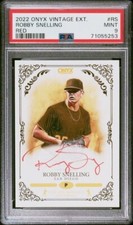 2022 Onyx Vintage AUTOGRAPH Red Ink /25 ROBBY SNELLING San Diego Padres PSA 9