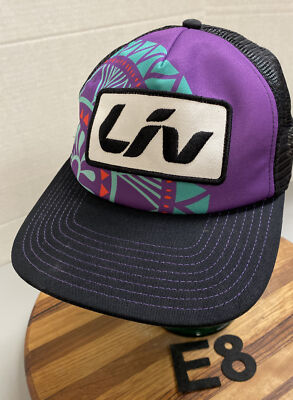 NICE LIVE BEYO HAT BLACK/PURPLE SNAPBACK GEOMETRIC DESIGN VGC E8